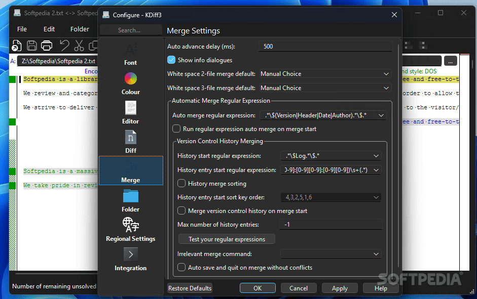 KDiff3 0.9.98 Download, Review, Screenshots