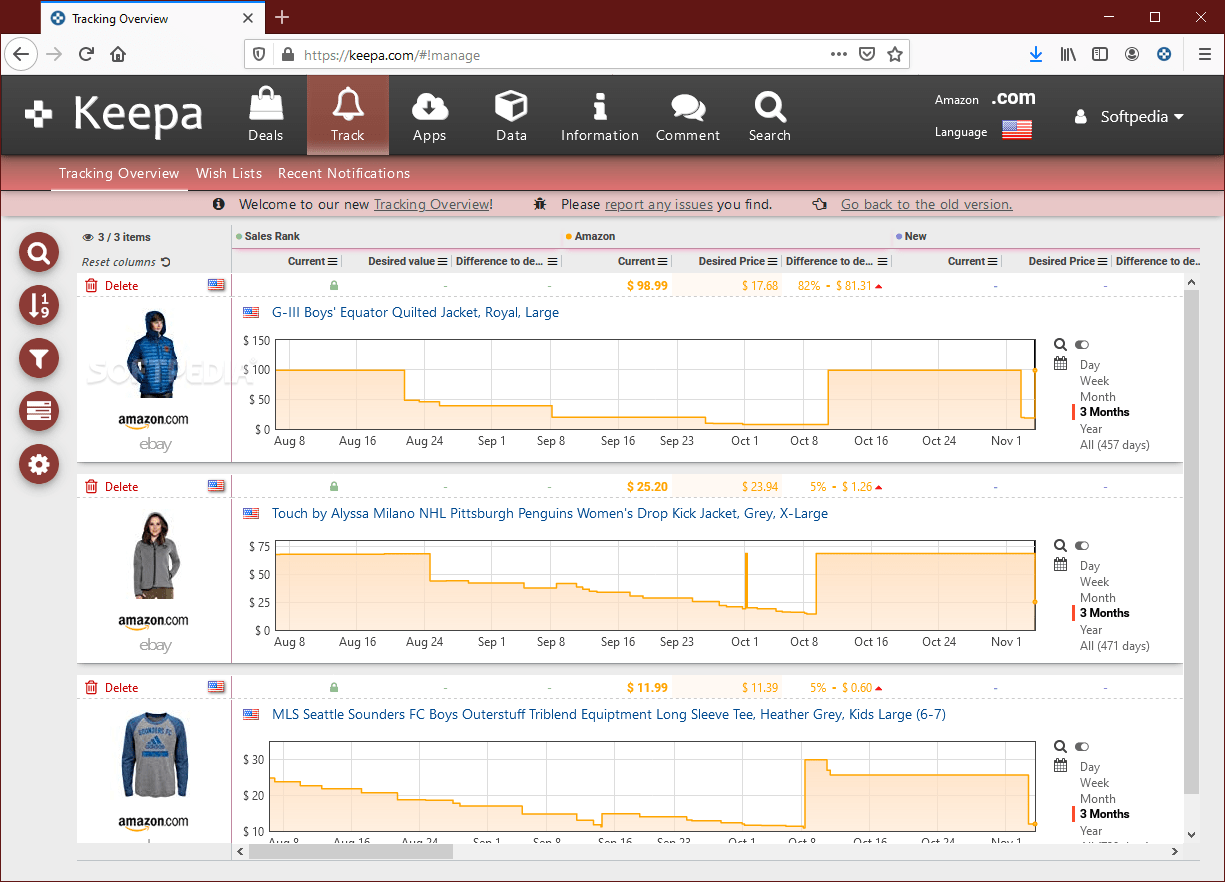 Download Keepa for Firefox