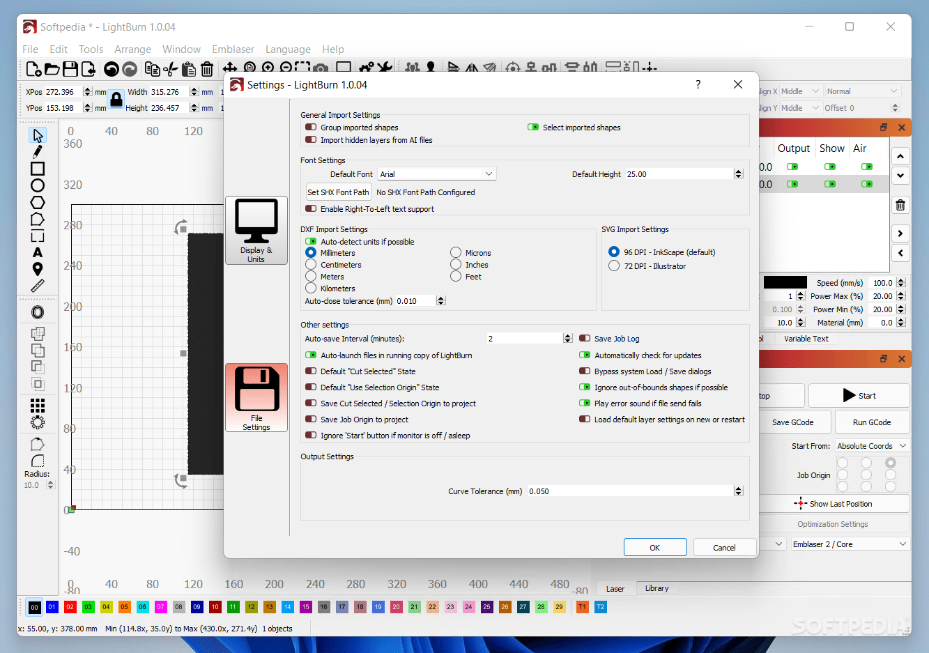LightBurn 1.7.01 Download, Review, Screenshots