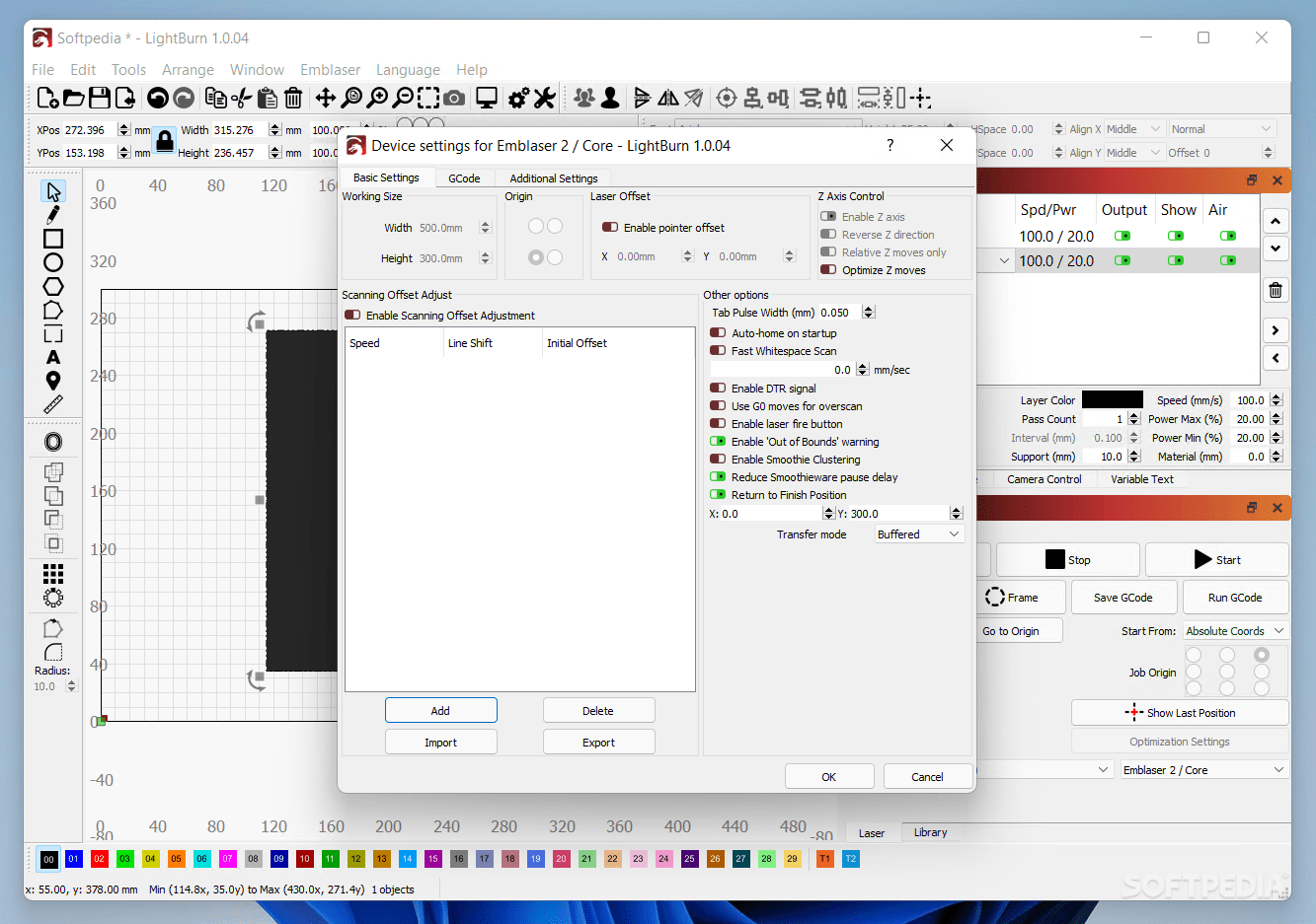 LightBurn 1.7.01 Download, Review, Screenshots