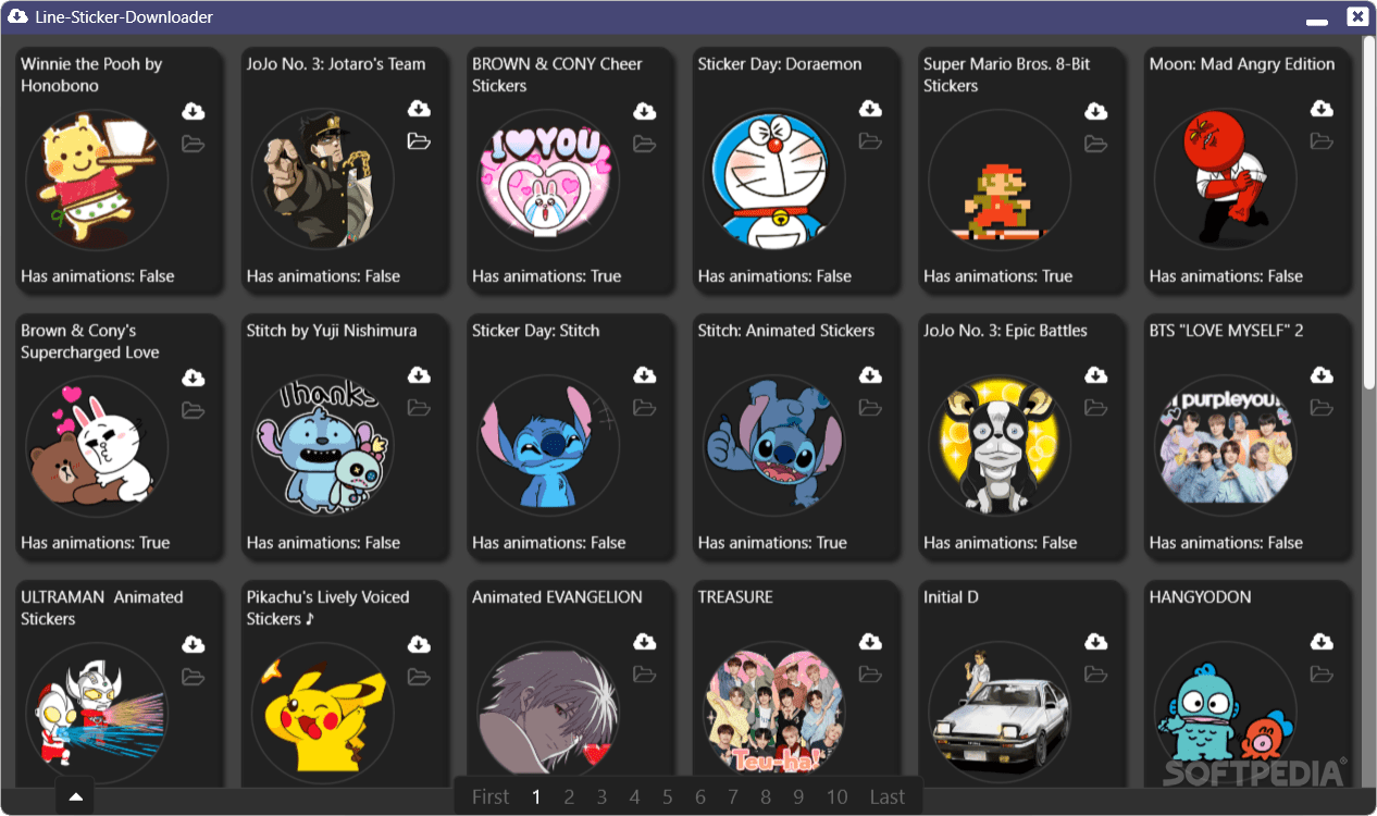 LineStickerDownloader 1.0.3 Download, Review, Screenshots