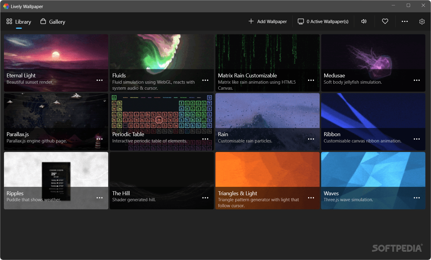 Lively Wallpaper 2.1.0.8 Download, Review, Screenshots