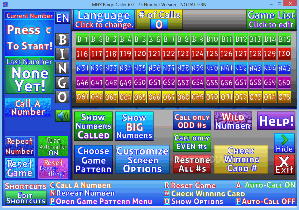 MHX Bingo Caller 6.0 Download, Review, Screenshots