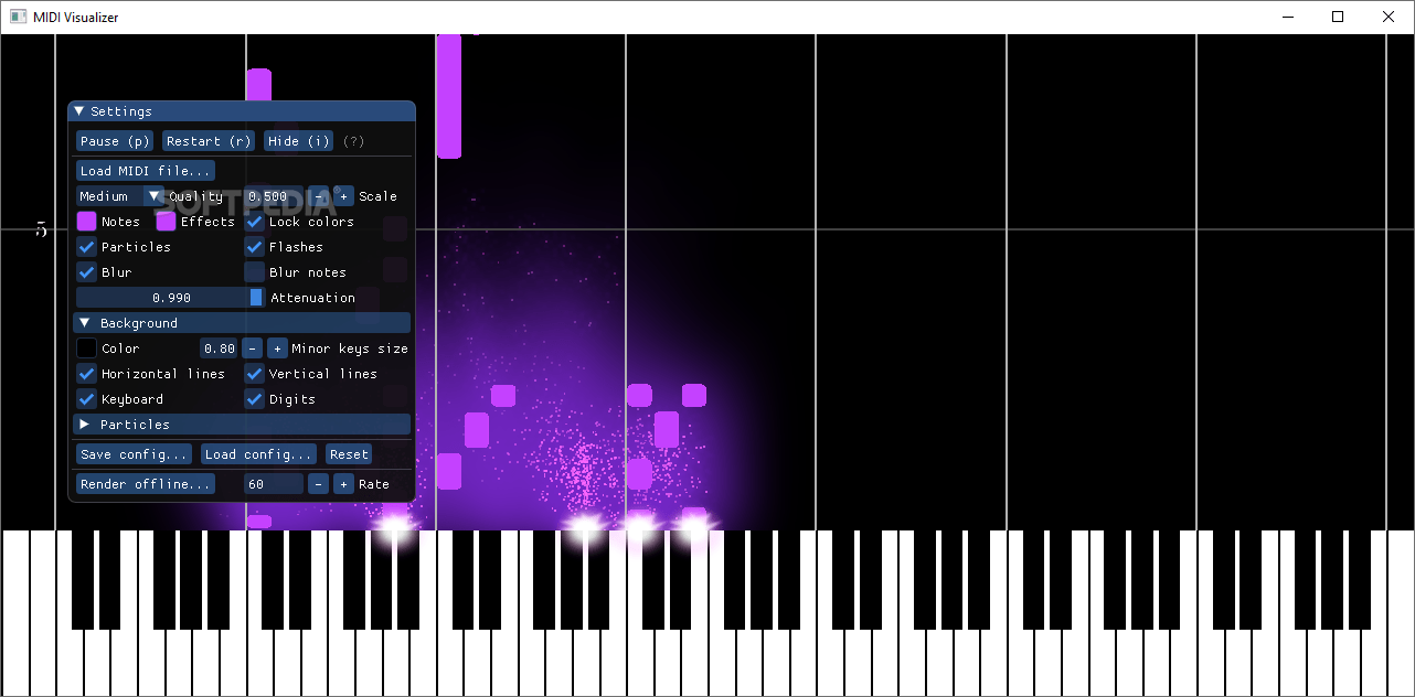 MIDI Visualizer 7.2 Download, Review, Screenshots