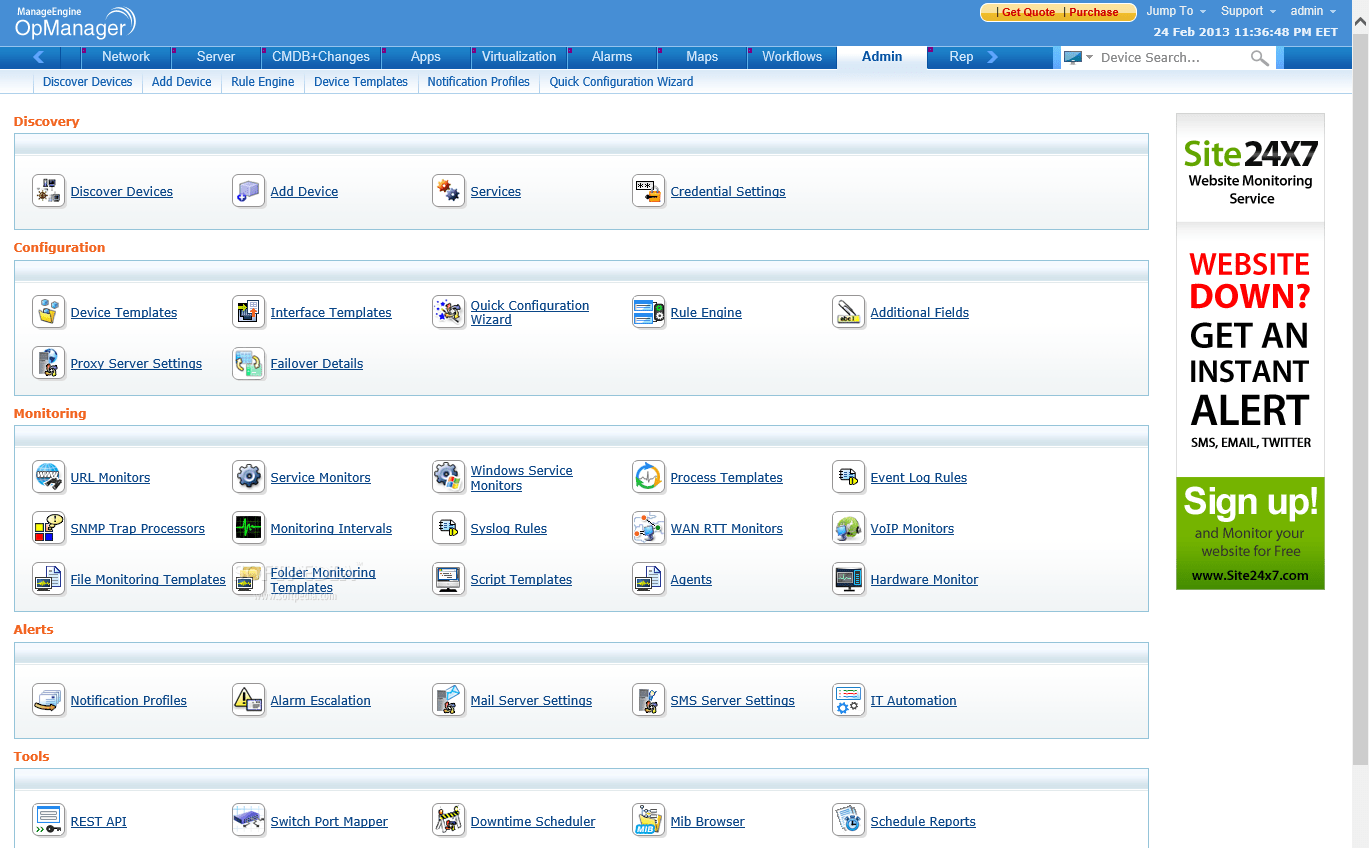 Download ManageEngine OpManager 12.5 Build 490