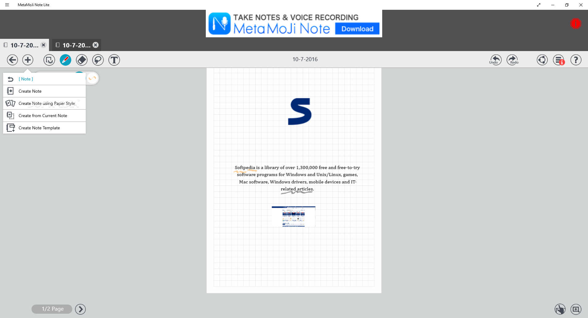 Download MetaMoJi Note Lite 3.7.9.0