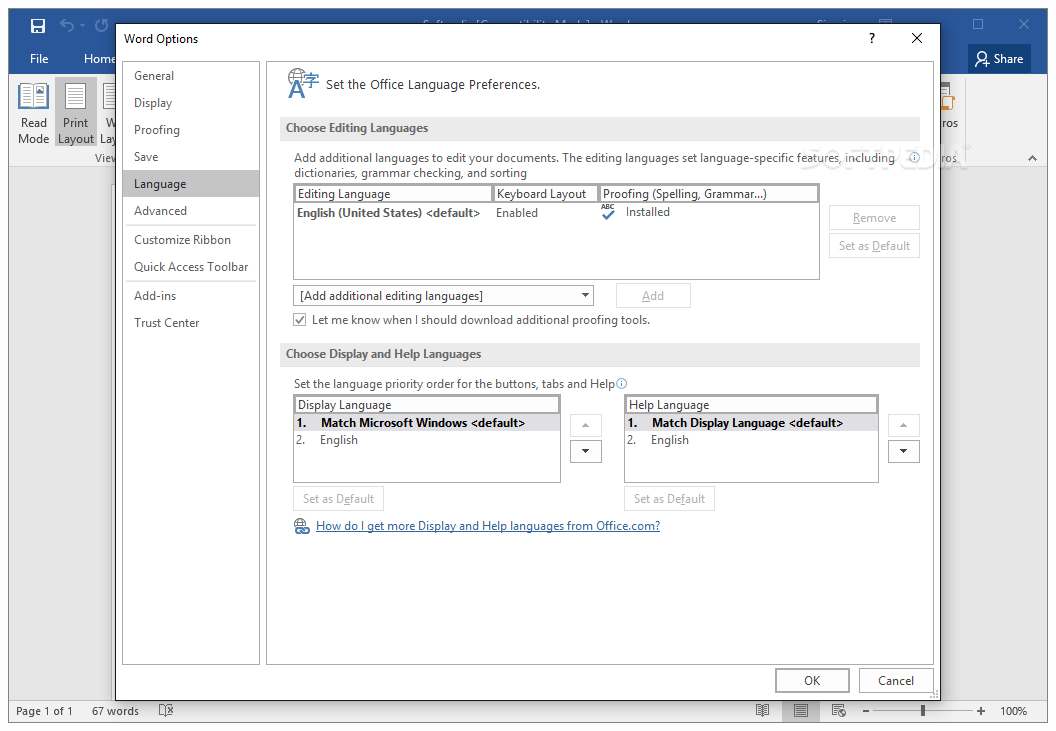 Download Microsoft Word 2016 16.0.6741.2048