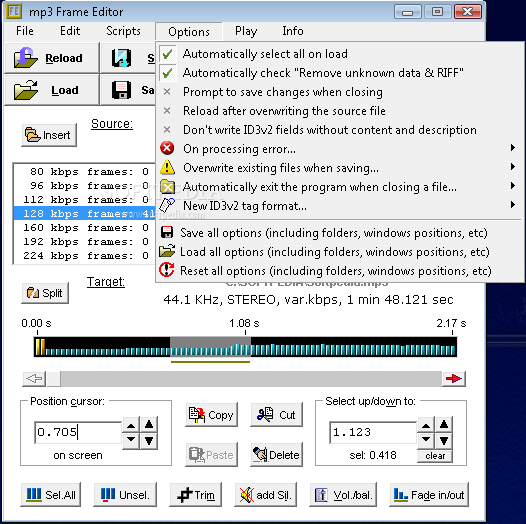 Mp3 Frame Editor 4.14 Download, Screenshots