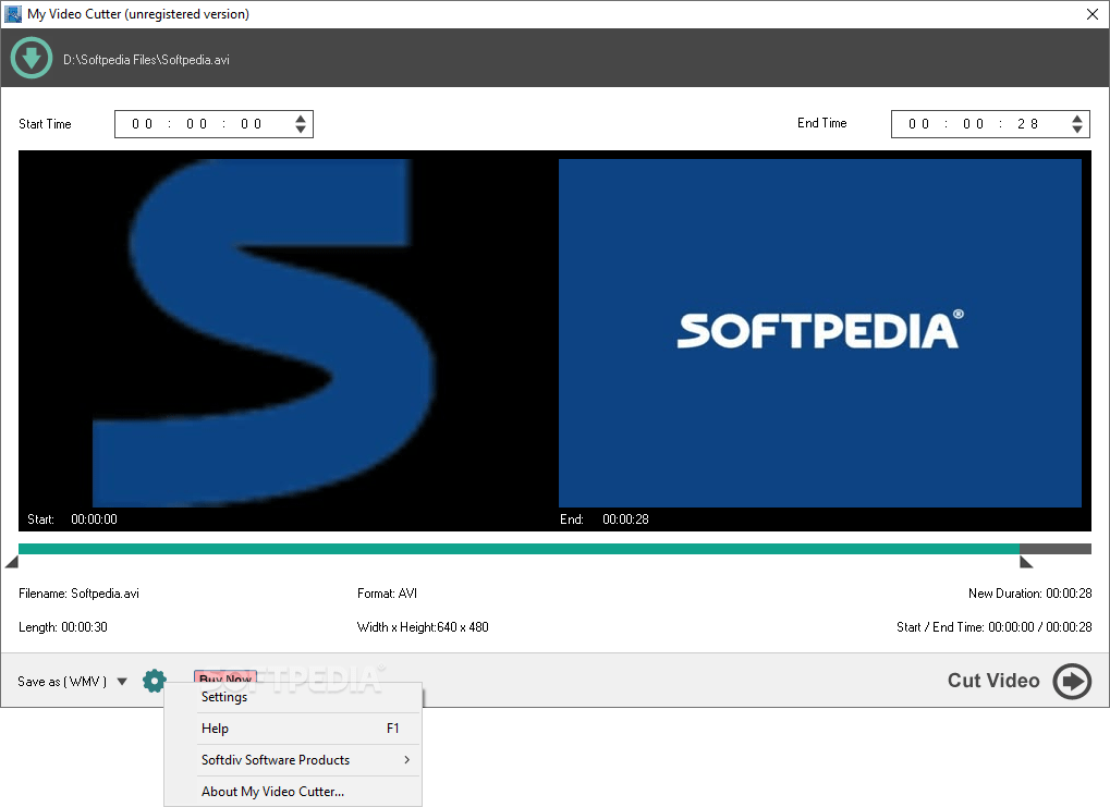 My Video Cutter 1.1 Download, Review, Screenshots