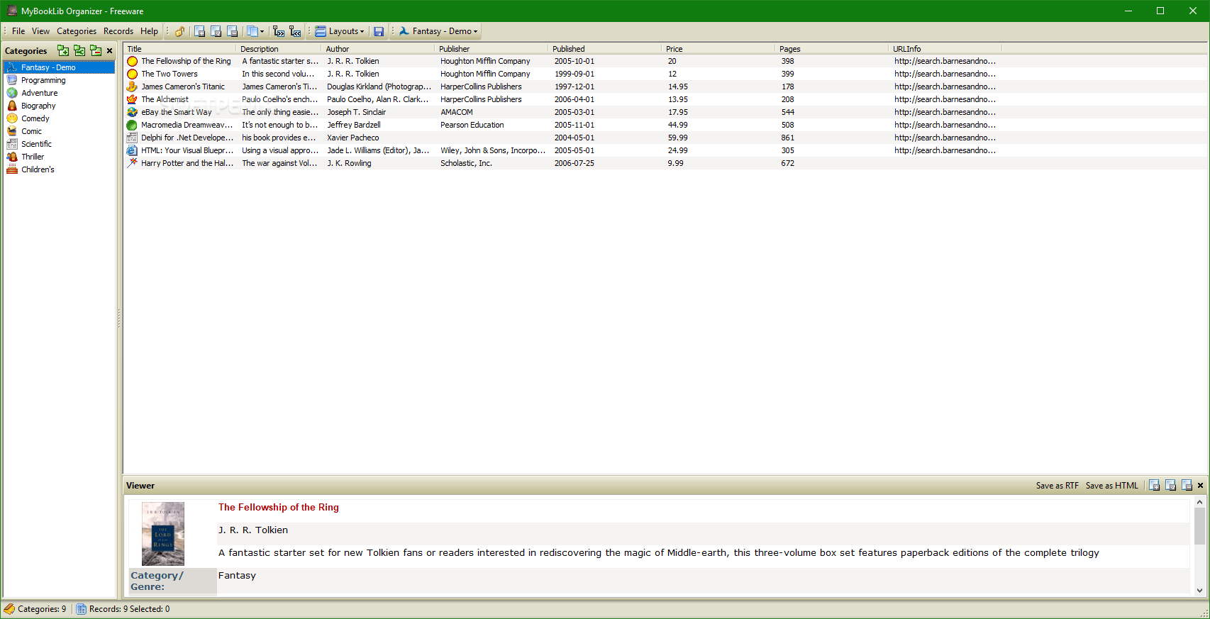 Download MyBookLib Organizer