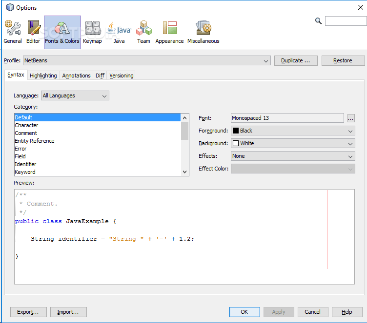 Download NetBeans IDE Portable 8.2 Build 201609300101