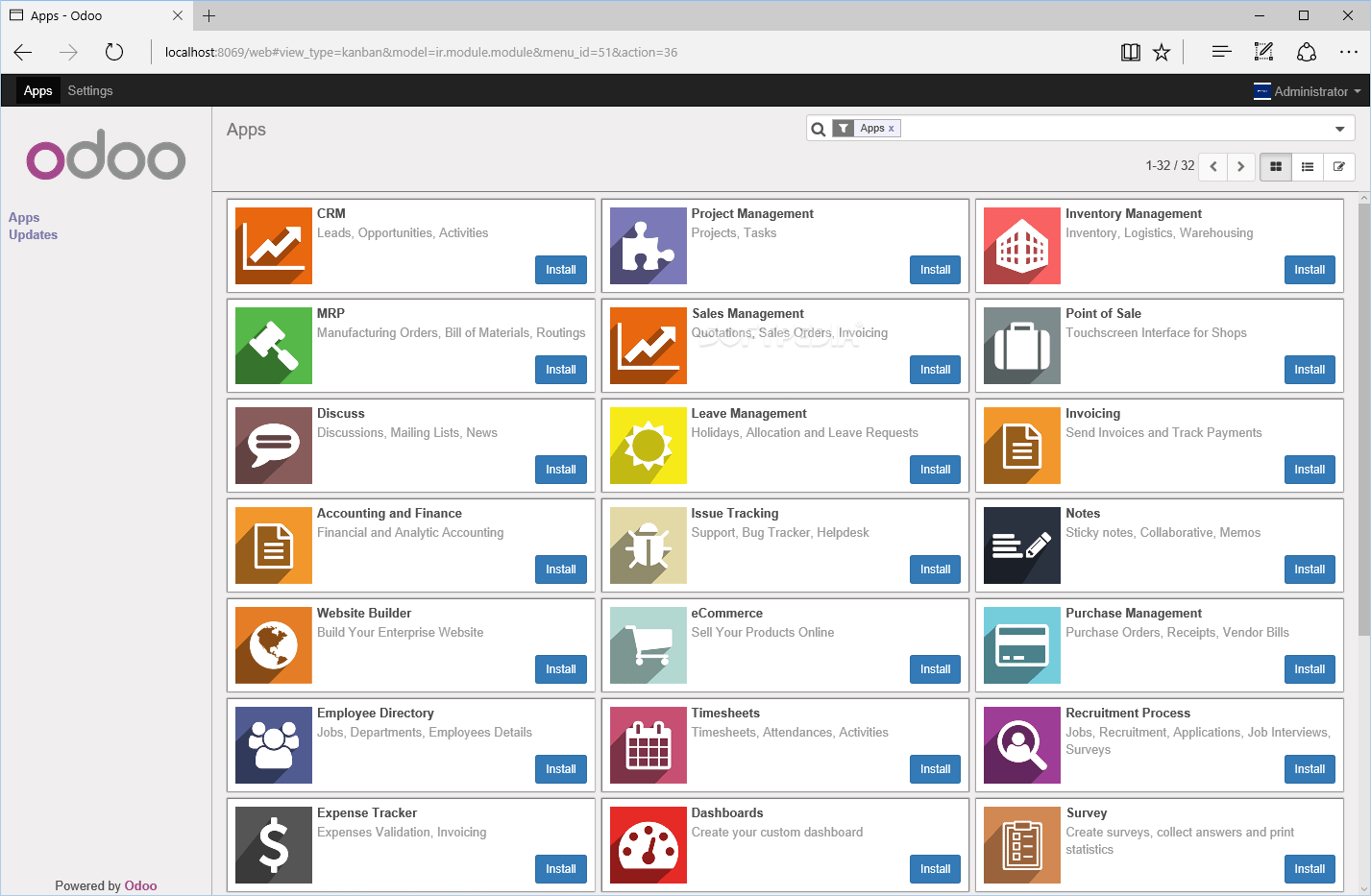 Download Odoo 11.0.20180517