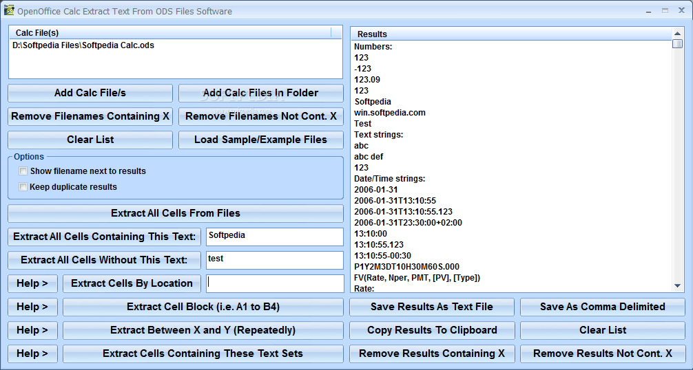 Download OpenOffice Calc Extract Text From ODS Files Software 7.0