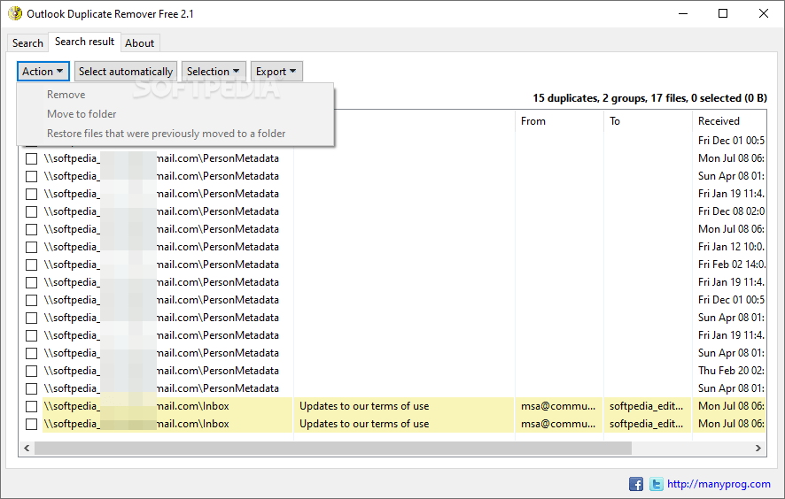 Download Outlook Duplicate Remover Free
