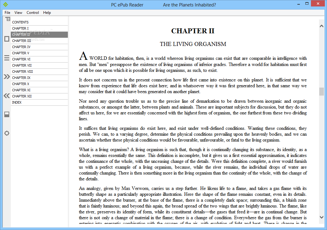 PC ePub Reader 1.2 Download, Review, Screenshots