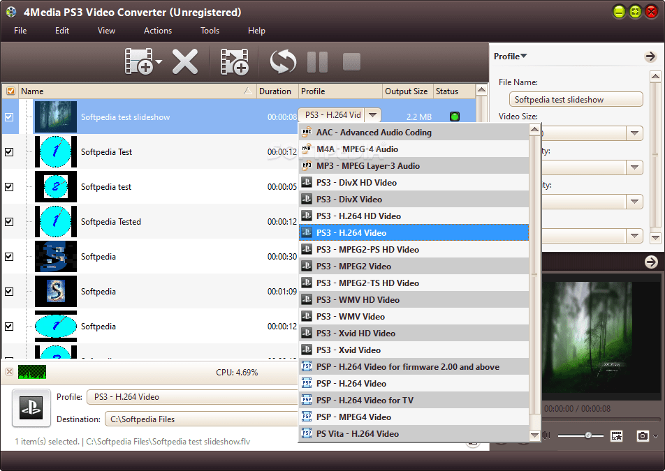 Download 4Media PS3 Video Converter 7.8.18 Build 20160913