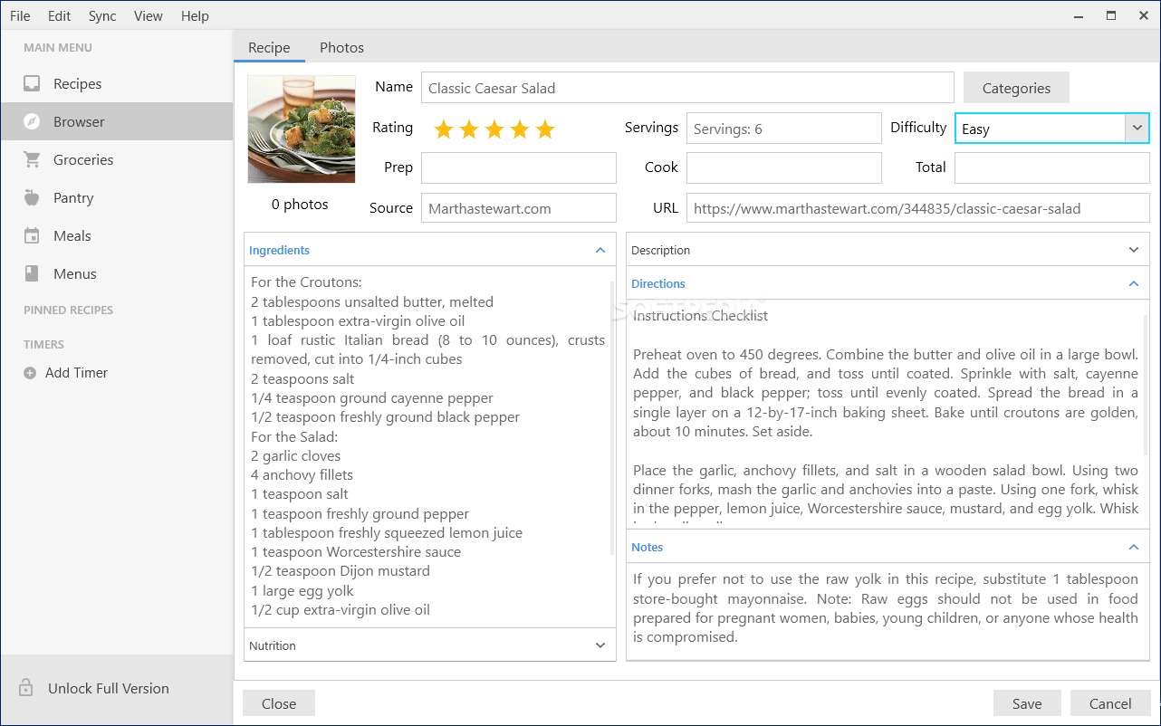 ‎CookBook The Recipe Manager on the App Store