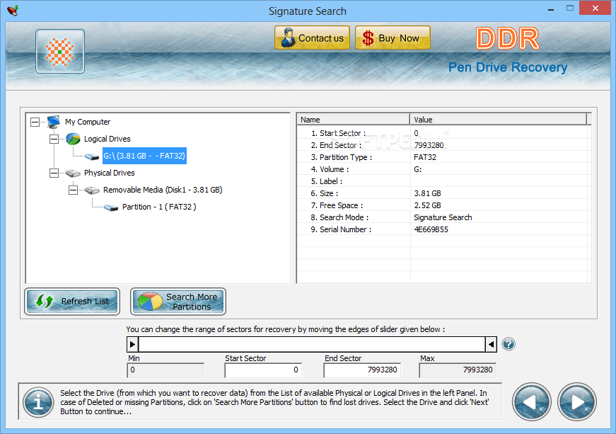 DDR Pen Drive Recovery Download An application that provides users