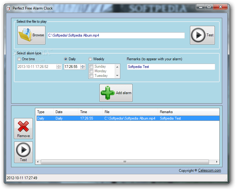 Perfect Free Alarm Clock 2.0 Download, Review, Screenshots