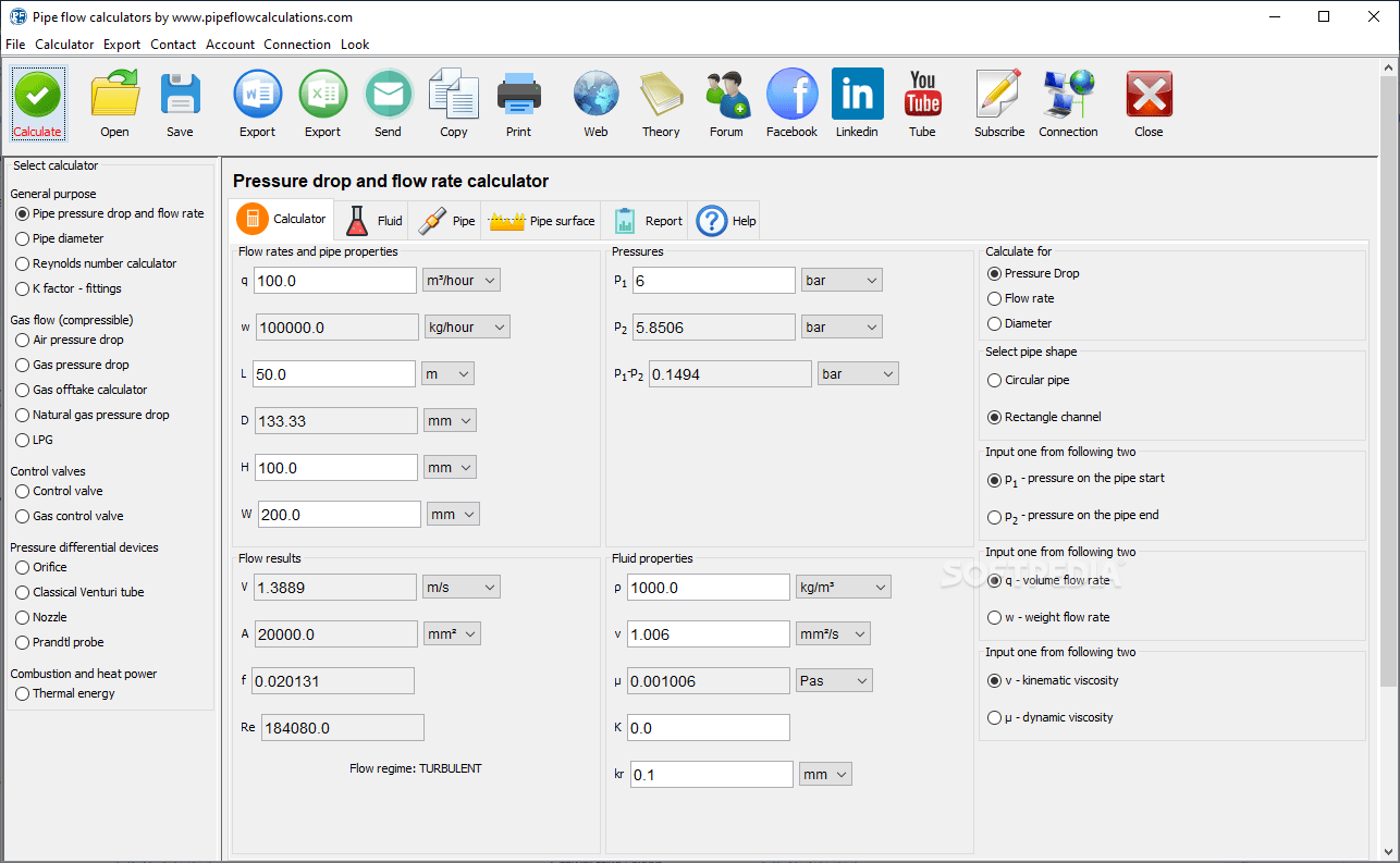Download Pipe Flow Calculators