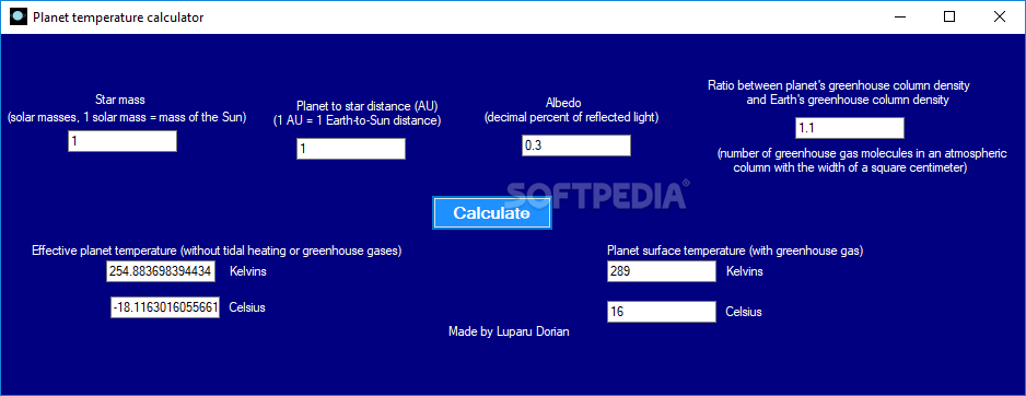 Download Temperature Calculator 1.3