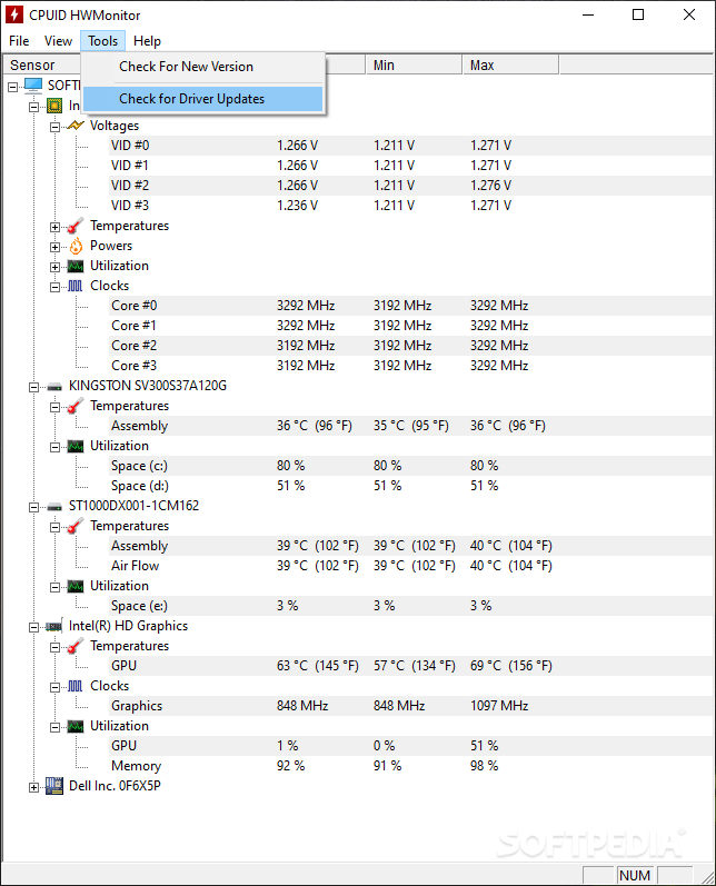 Download Portable HWMonitor 1.46.0