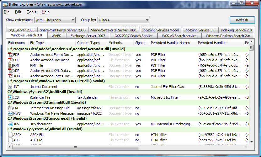 Download Portable IFilter Explorer 2.0 Beta 2