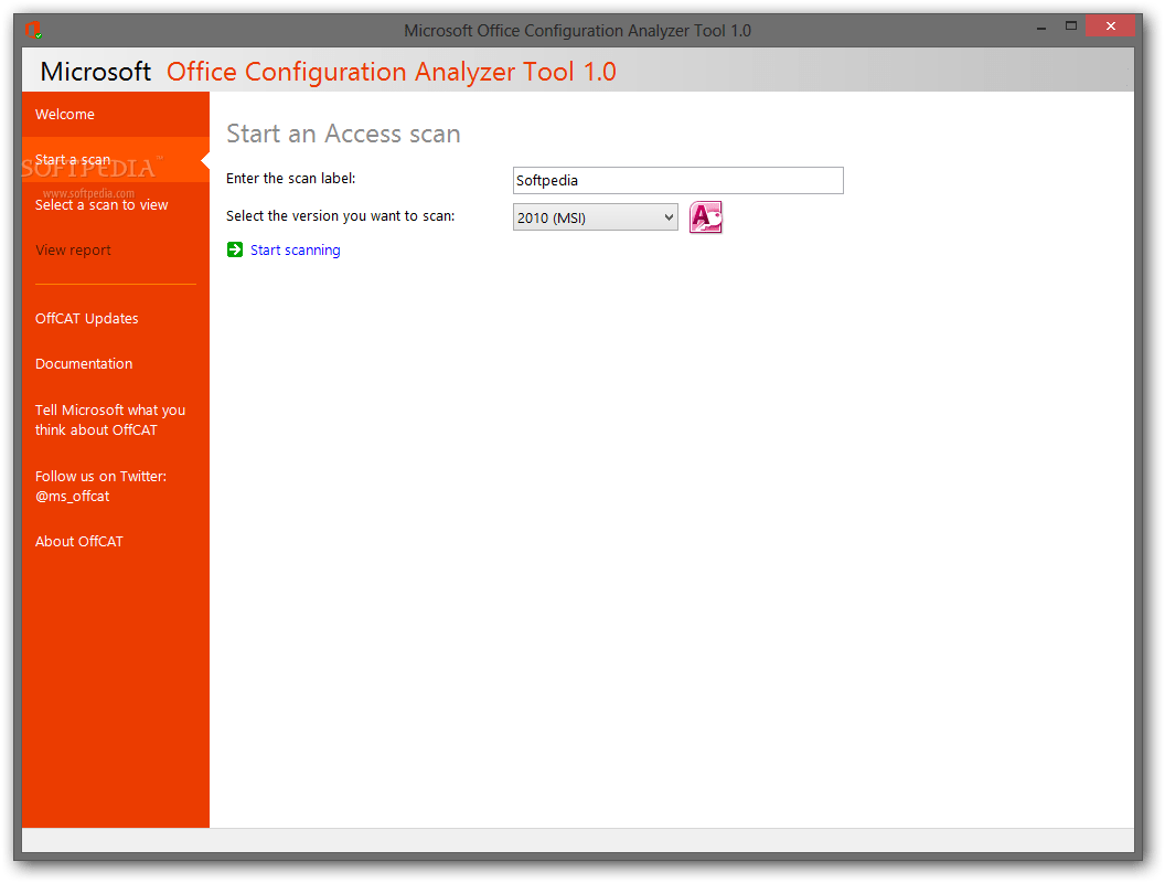 Portable Microsoft Office Configuration Analyzer Tool (OffCat) 1.2.0.2