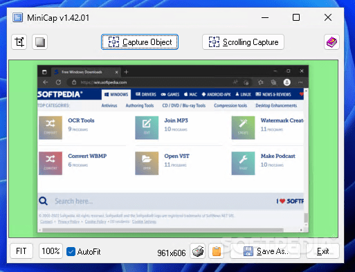 Portable MiniCap 1.42.01 - Download, Review, Screenshots