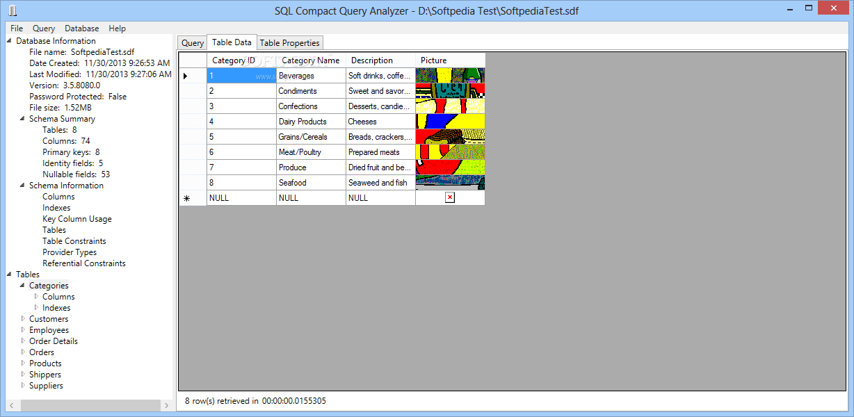 Download Portable SQL Compact Query Analyzer 1.0.2.25483 Beta