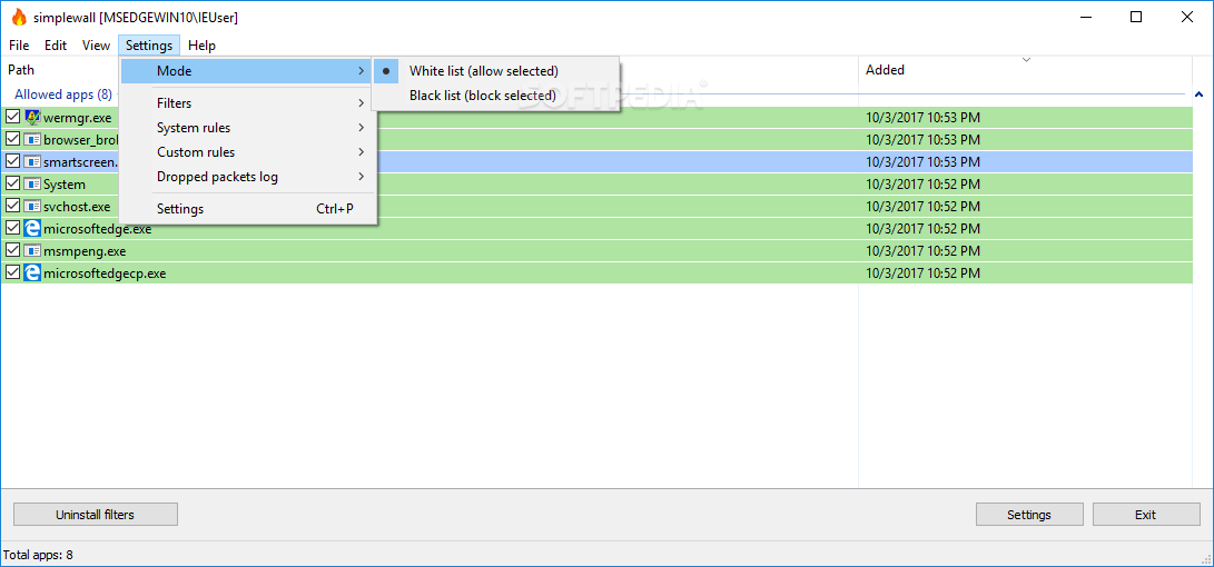 Download Portable simplewall (Wfp Tool) 3.0.9
