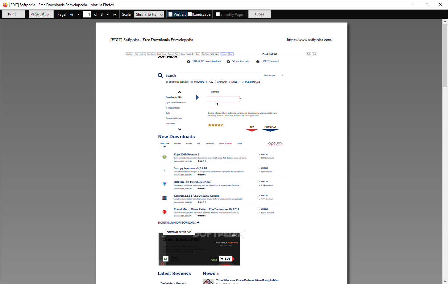 Print Edit WE for Firefox 29.6 Download, Review, Screenshots