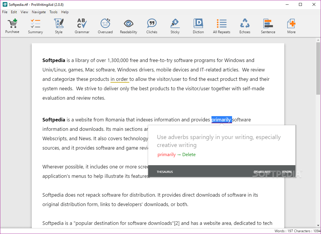 ProWritingAid Desktop 2.0.19.0 Download, Review, Screenshots