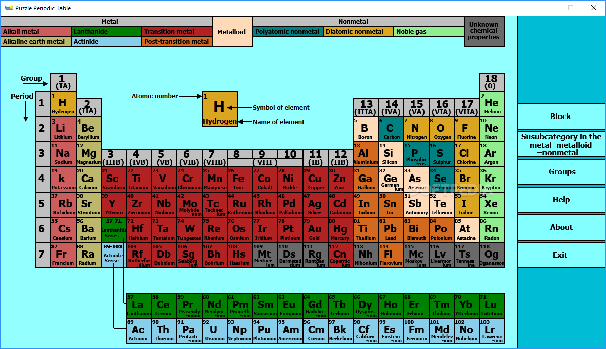 Download Puzzle Periodic Table 1.0