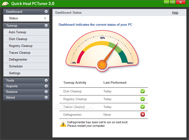 Quick Heal PCTuner 3.00 Download, Review, Screenshots