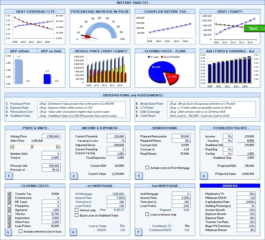 Download Realty Analytics 2008 Excel 2007