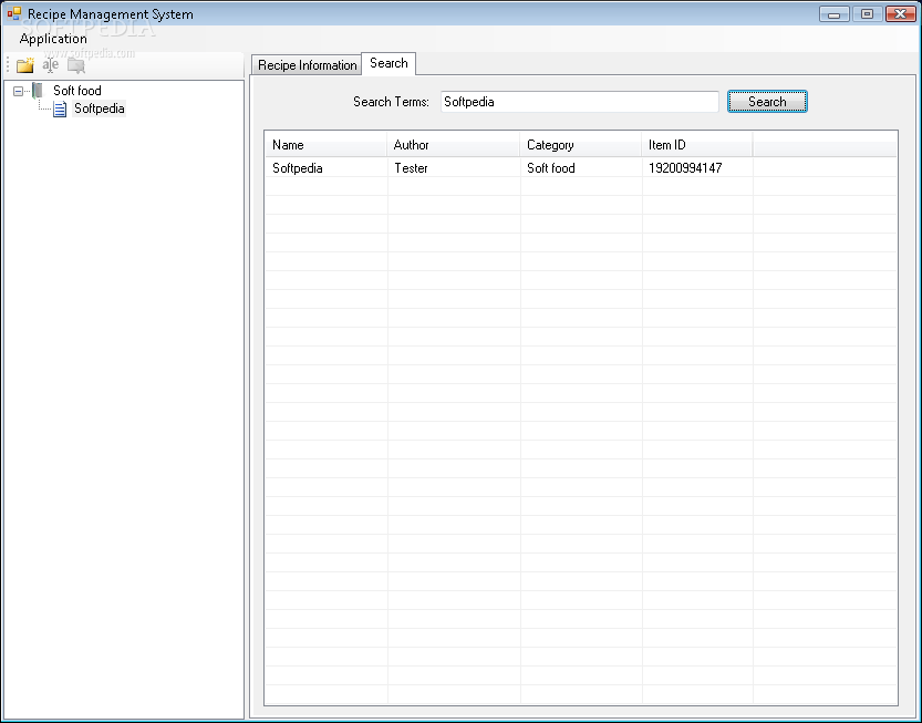 Download Recipe Management System 1.0.0.0