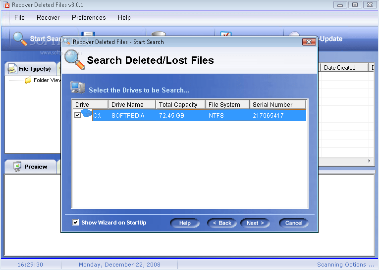 Recover Deleted Files 1.0.0 Download, Review, Screenshots
