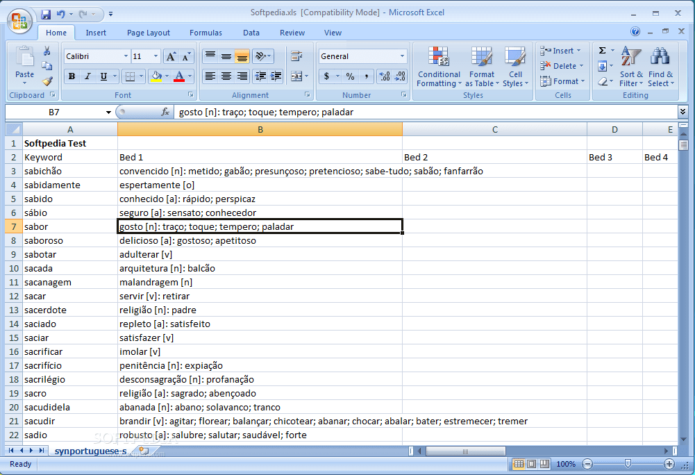 Thesaurus Portuguese Database 1.0 Download, Screenshots