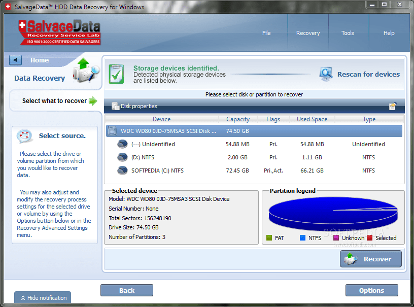 SalvageData Recovery for Windows Download & Review