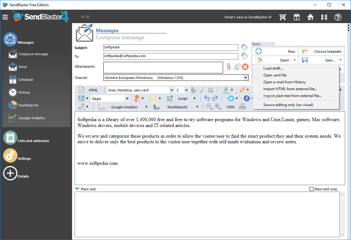 Sendblaster Free Edition Download & Review