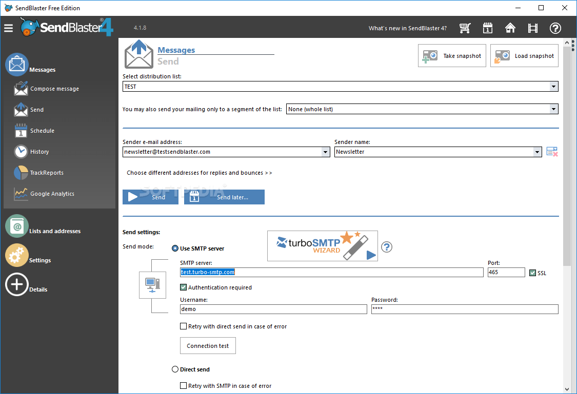 Sendblaster Free Edition Download & Review