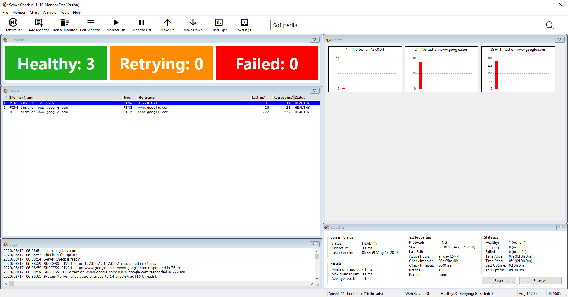 Server Check 1.5 Build 20241031 - Download, Review, Screenshots