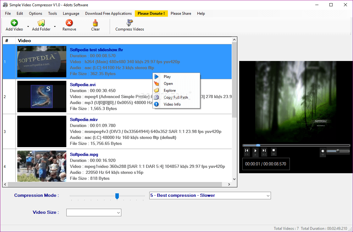 Simple Video Compressor 4.6 Download, Review, Screenshots