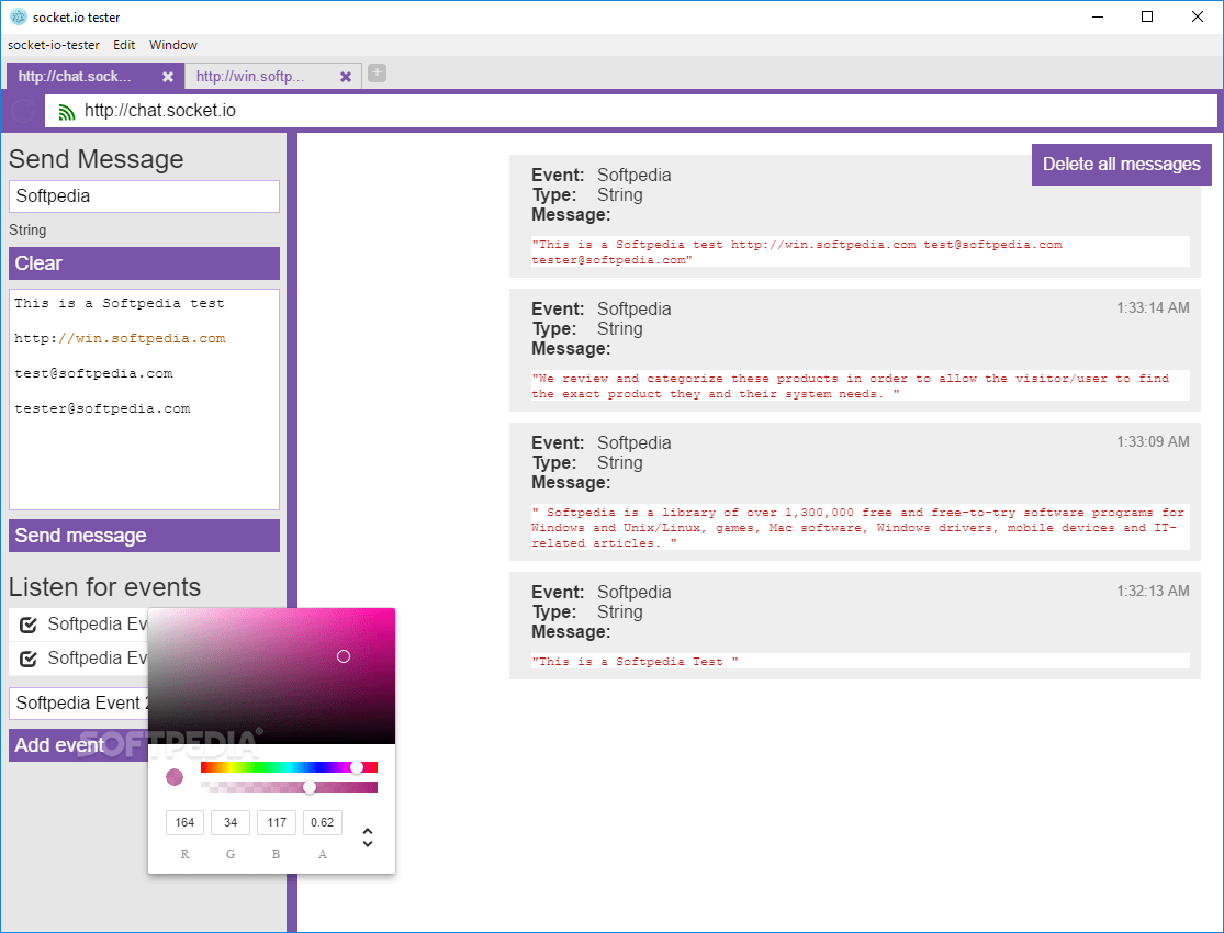 Download Socket.io tester 1.2.3