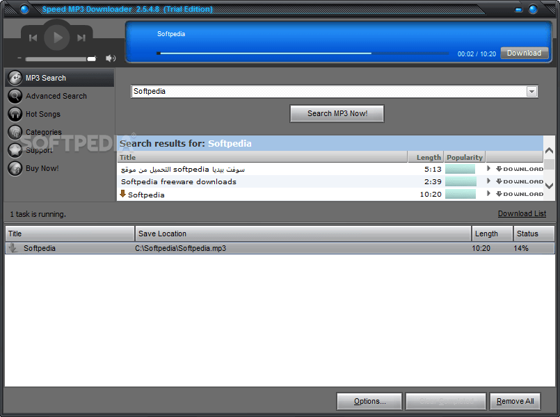 Speed MP3 Downloader 2.6.3.6 Download, Review, Screenshots