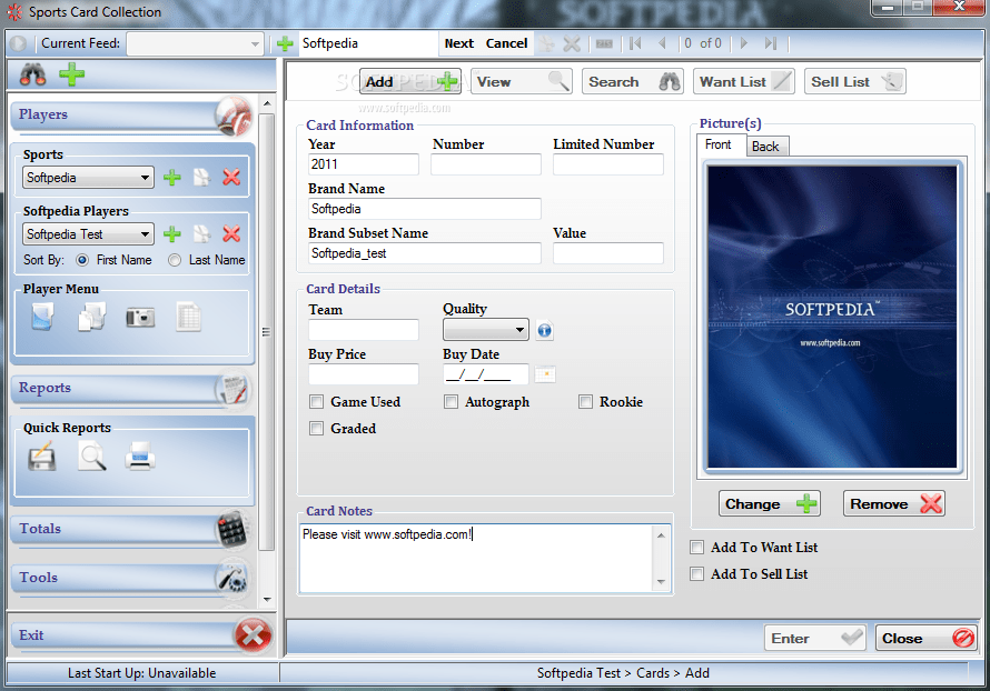 Download Sports Card Collection 5.3.3.0