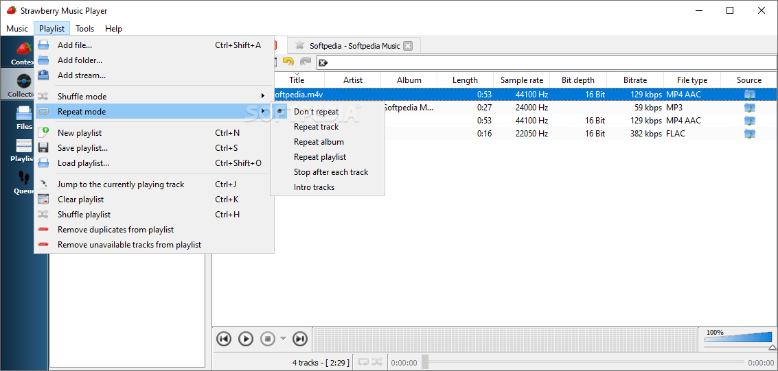 Strawberry Music Player 1.0.23 Free / 1.1.3 Commercialware Download