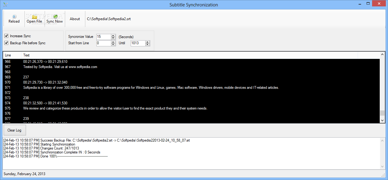 Download Subtitle Synchronization