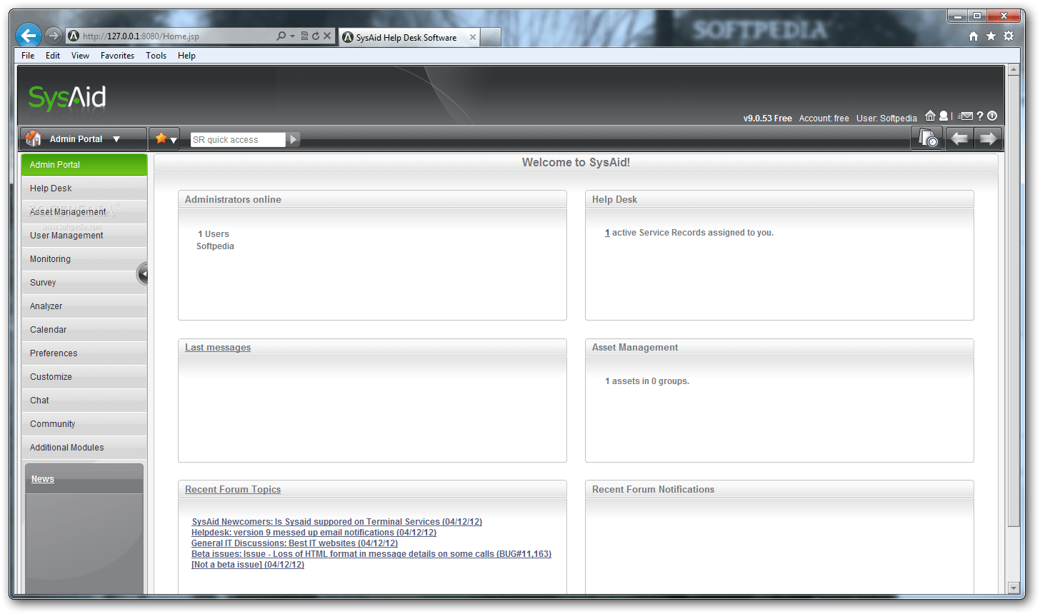 SysAid Help Desk Download & Review